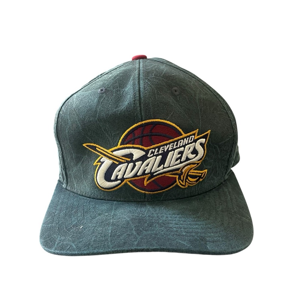 Cleveland Cavaliers Cavs NBA Mitchell‎ & Ness Snapback Cap Hat Green Acid Wash